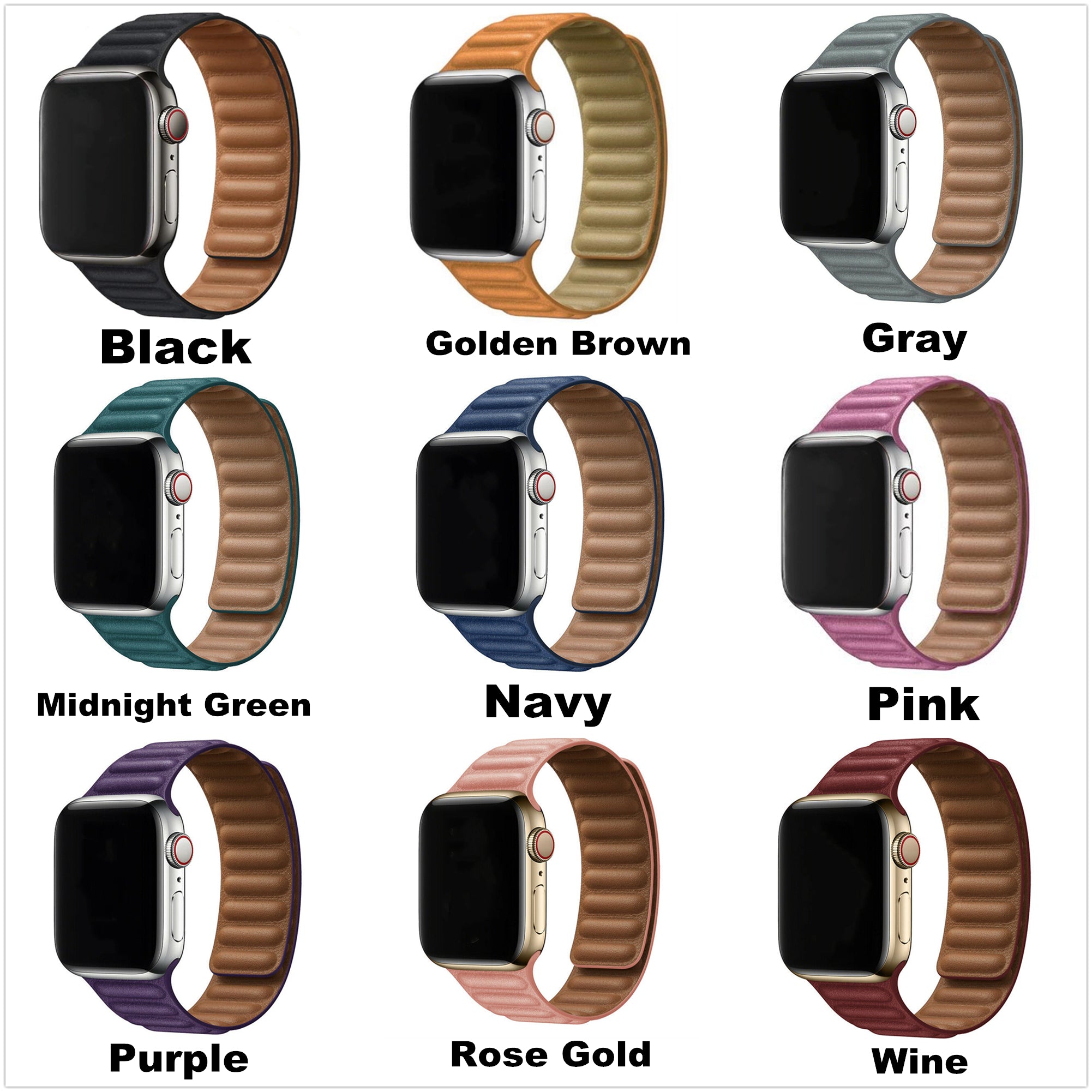 Bracelet de remplacement en cuir pour Apple Watch iWatch Bracelet de remplacement en cuir pour Apple Watch iWatch